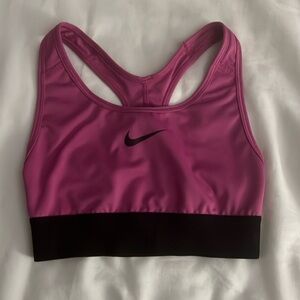 Pink Nike Pro sports bra